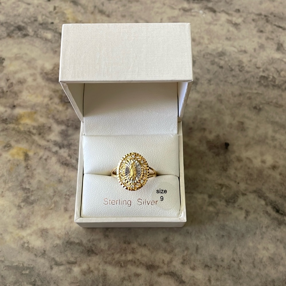 Gold Virgin Mary Ring